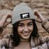 Damen Beanie Wintermütze mit Patch Bär Lineart Polygon Natur Outdoor Aufdruck Print Strickmütze Neverless®preview