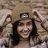 Damen Beanie Wintermütze mit Patch Mountain Badge Berge Outdoor Aufdruck Print Strickmütze Wandern Neverless®preview