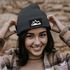 Damen Beanie Wintermütze mit Patch Mountain Badge Berge Outdoor Aufdruck Print Strickmütze Wandern Neverless®preview