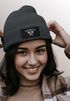 Damen Beanie Wintermütze Patch Valhalla Viking Axt Nordische Mythologie Odin Aufdruck Print Strickmütze Neverless®preview