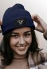 Damen Beanie Wintermütze Patch Valhalla Viking Axt Nordische Mythologie Odin Aufdruck Print Strickmütze Neverless®preview