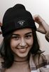 Damen Beanie Wintermütze Patch Valhalla Viking Axt Nordische Mythologie Odin Aufdruck Print Strickmütze Neverless®preview