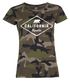 Damen Camo-Shirt California Republic Bear Badge Bär Sunshine State USA  Camouflage T-Shirt Tarnmuster Neverless®preview