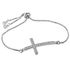 Damen Edelstahl Armband Armkette Kreuz Venezianerkette Cross Zirkonia Kristalle Autiga®preview