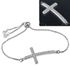 Damen Edelstahl Armband Armkette Kreuz Venezianerkette Cross Zirkonia Kristalle Autiga®preview