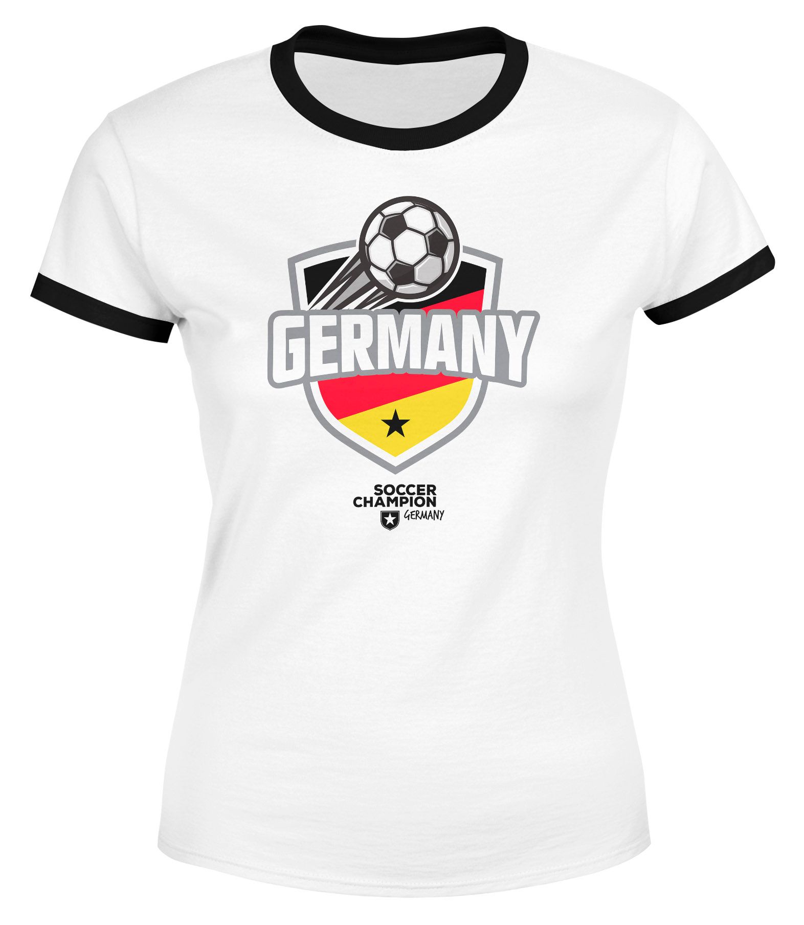 Fußball Fan WM Retro Trikot Deutschland Germany 2018 T-Shirt Weltmeister Kult 