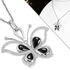 Damen Halskette Schmetterling Butterfly Anhänger Edelstahl Keramik Zirkonia Kristall Autiga®preview