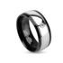 Damen Herren Ring Edelstahl Partnerring Ehering Zweifarbig Zirkonia Kristallpreview