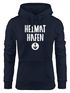 Damen Kapuzen-Pullover Heimat-Hafen Anker Hoodie Moonworks®preview