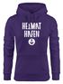 Damen Kapuzen-Pullover Heimat-Hafen Anker Hoodie Moonworks®preview