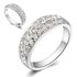Damen Ring Zirkonia Kristall Strass Luxus Edel Verlobungsring Swarovski Elements 18KGPpreview