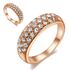 Damen Ring Zirkonia Kristall Strass Luxus Edel Verlobungsring Swarovski Elements 18KGPpreview