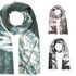 Damen Schal lang Winterschal Blumen Blümchen Fransen Scarf Autiga®preview