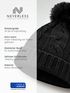 Damen Strick-Mütze Merino Wollmütze Bommelmütze Wintermütze mit Umschlag Pudelmütze Strickbeanie Neverless®preview