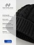 Damen Strick-Mütze Merino Wollmütze ohne Bommel ungefüttert Wintermütze mit Umschlag Strickbeanie Neverless®preview