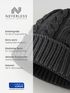 Damen Strick-Mütze Merino Wollmütze ohne Bommel ungefüttert Wintermütze mit Umschlag Strickbeanie Neverless®preview