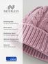 Damen Strick-Mütze Merino Wollmütze ohne Bommel ungefüttert Wintermütze mit Umschlag Strickbeanie Neverless®preview