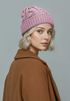 Damen Strick-Mütze Merino Wollmütze ohne Bommel ungefüttert Wintermütze mit Umschlag Strickbeanie Neverless®preview