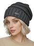 Damen Strickbeanie Slouchy Strickmütze ohne Bommel Wintermütze mitUmschlag ungefüttert Grobstrick Neverless®preview