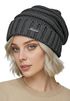 Damen Strickbeanie Slouchy Strickmütze ohne Bommel Wintermütze mitUmschlag ungefüttert Grobstrick Neverless®preview
