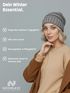Damen Strickbeanie Slouchy Strickmütze ohne Bommel Wintermütze mitUmschlag ungefüttert Grobstrick Neverless®preview