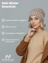 Damen Strickbeanie Slouchy Strickmütze ohne Bommel Wintermütze mitUmschlag ungefüttert Grobstrick Neverless®preview