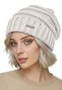 Damen Strickbeanie Slouchy Strickmütze ohne Bommel Wintermütze mitUmschlag ungefüttert Grobstrick Neverless®preview