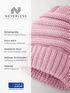 Damen Strickbeanie Slouchy Strickmütze ohne Bommel Wintermütze mitUmschlag ungefüttert Grobstrick Neverless®preview