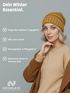 Damen Strickbeanie Slouchy Strickmütze ohne Bommel Wintermütze mitUmschlag ungefüttert Grobstrick Neverless®preview