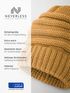 Damen Strickbeanie Slouchy Strickmütze ohne Bommel Wintermütze mitUmschlag ungefüttert Grobstrick Neverless®preview