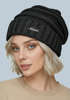 Damen Strickbeanie Slouchy Strickmütze ohne Bommel Wintermütze mitUmschlag ungefüttert Grobstrick Neverless®preview