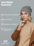 Damen Strickbeanie Slouchy Strickmütze ohne Bommel Wintermütze mitUmschlag ungefüttert Grobstrick Neverless®preview