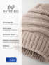 Damen Strickbeanie Slouchy Strickmütze ohne Bommel Wintermütze mitUmschlag ungefüttert Grobstrick Neverless®preview
