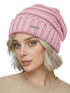 Damen Strickbeanie Slouchy Strickmütze ohne Bommel Wintermütze mitUmschlag ungefüttert Grobstrick Neverless®preview
