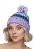 Damen Strickmütze Grobstrick Bunt Gemustert Fleecefutter Wintermütze Pudelmütze Strickbommel Neverless®preview