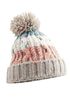 Damen Strickmütze Grobstrick Bunt Gemustert Fleecefutter Wintermütze Pudelmütze Strickbommel Neverless®preview