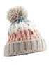 Damen Strickmütze Grobstrick Bunt Gemustert Fleecefutter Wintermütze Pudelmütze Strickbommel Neverless®preview