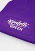 Damen Strickmütze - Konfetti Queen - Spruch Karneval Fasching Aufdruck Lustig - Beanie mit bedrucktem Patch - Damenmütze Moonworks®preview