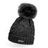 Damen Strickmütze mit Bommel Grobstrick Pudelmütze mit Fellbommel Fake Fur Wintermütze Neverless®preview