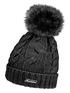 Damen Strickmütze mit Bommel Grobstrick Pudelmütze mit Fellbommel Fake Fur Wintermütze Neverless®preview