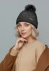 Damen Strickmütze mit Bommel Grobstrick Pudelmütze mit Fellbommel Fake Fur Wintermütze Neverless®preview