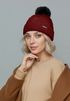 Damen Strickmütze mit Bommel Grobstrick Pudelmütze mit Fellbommel Fake Fur Wintermütze Neverless®preview