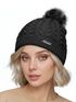 Damen Strickmütze mit Fleecefutter Pudelmütze Wintermütze Warm & Gefüttert mit Bommel Model 1975 Neverless®preview