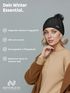 Damen Strickmütze mit Fleecefutter Pudelmütze Wintermütze Warm & Gefüttert mit Bommel Model 1975 Neverless®preview