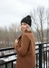 Damen Strickmütze mit Fleecefutter Pudelmütze Wintermütze Warm & Gefüttert mit Bommel Model 1975 Neverless®preview