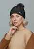 Damen Strickmütze mit Fleecefutter Pudelmütze Wintermütze Warm & Gefüttert mit Bommel Model 1975 Neverless®preview
