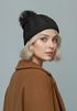 Damen Strickmütze mit Fleecefutter Pudelmütze Wintermütze Warm & Gefüttert mit Bommel Model 1975 Neverless®preview