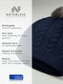 Damen Strickmütze mit Fleecefutter Pudelmütze Wintermütze Warm & Gefüttert mit Bommel Model 1975 Neverless®preview