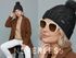 Damen Strickmütze mit Fleecefutter und Kunstfell Bommel Zopfmuster Grobstrick Wintermütze Bommelmütze Model 2207 Neverless®preview