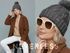 Damen Strickmütze mit Fleecefutter und Kunstfell Bommel Zopfmuster Grobstrick Wintermütze Bommelmütze Model 2207 Neverless®preview